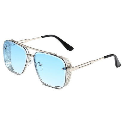 🔥50% OFF for a limited time🔥Men's Retro Double Bridge Metal Frame Sunglasses