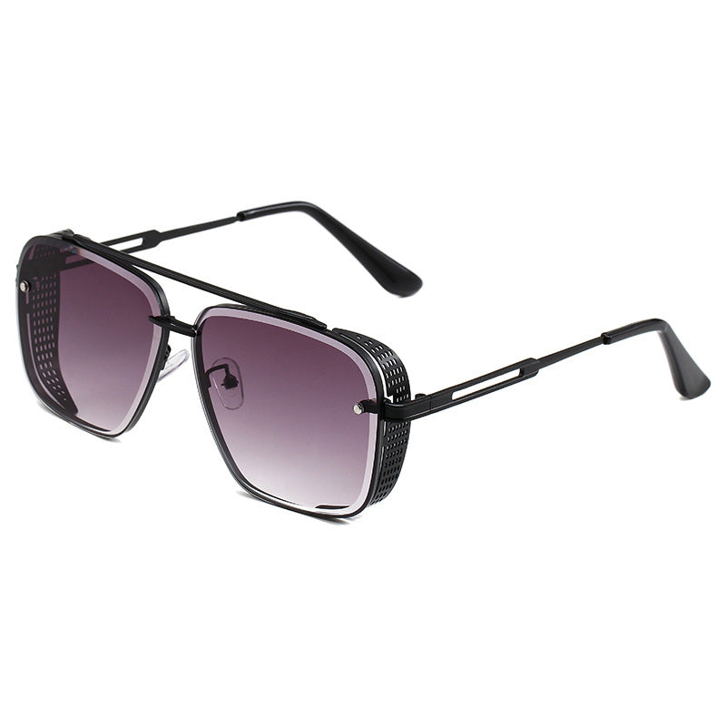 🔥50% OFF for a limited time🔥Men's Retro Double Bridge Metal Frame Sunglasses