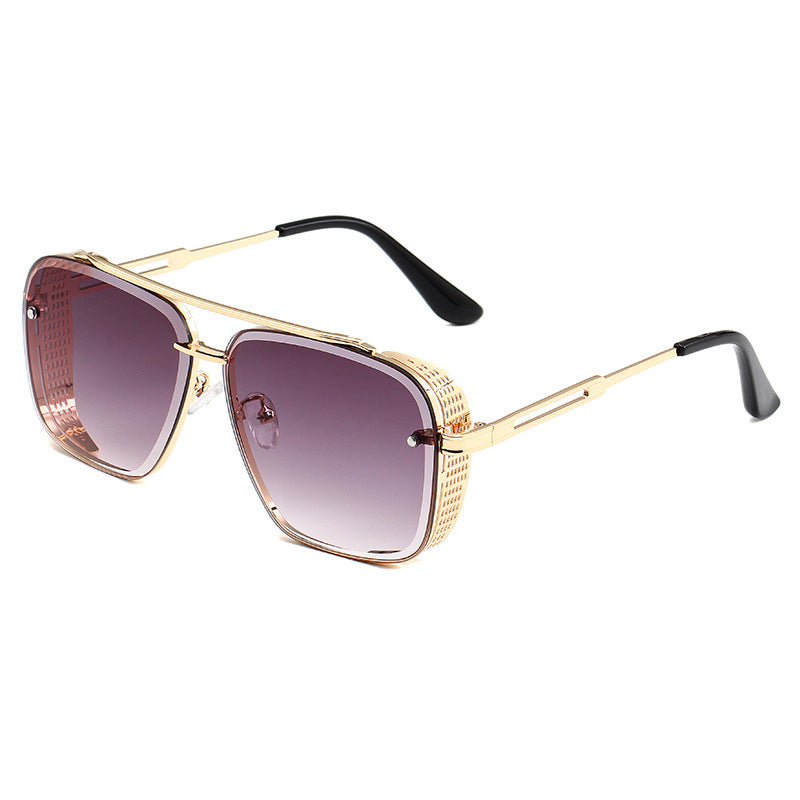 🔥50% OFF for a limited time🔥Men's Retro Double Bridge Metal Frame Sunglasses