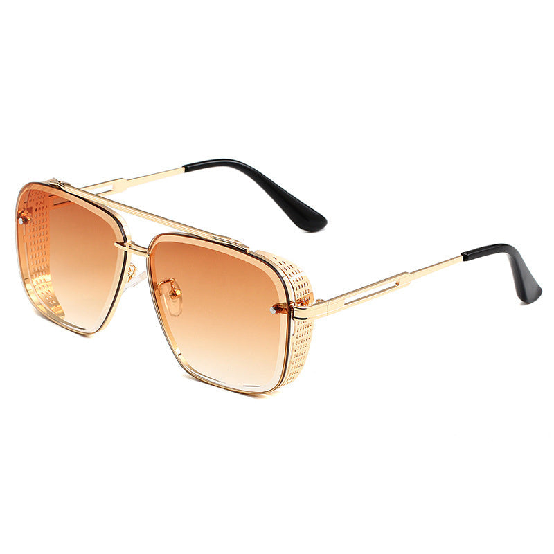 🔥50% OFF for a limited time🔥Men's Retro Double Bridge Metal Frame Sunglasses