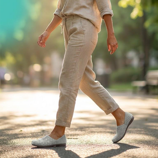 🔥2026 New Arrival ＆ Hot Sale🔥Women's Breathable Knitted Casual Shoes✨ Breathable knit, keeps feet cool and comfortable; flexible PVC sole, comfortable for long walks🚶