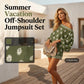 🥳2026 HOT SALE 50% OFF! 🥳💞50K+ SOLD!🌸Bohemian Off-Shoulder Printed Jumpsuit Set