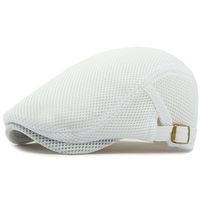 🧢 50% OFF NOW! 🌿 Breathable Flat Cap with Adjustable Strap – Mesh Fabric, Classic Ivy Style & Built-in Sweatband – All-Day Comfort ✨