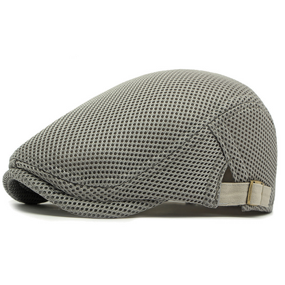 🧢 50% OFF NOW! 🌿 Breathable Flat Cap with Adjustable Strap – Mesh Fabric, Classic Ivy Style & Built-in Sweatband – All-Day Comfort ✨