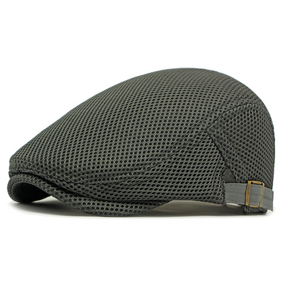 🧢 50% OFF NOW! 🌿 Breathable Flat Cap with Adjustable Strap – Mesh Fabric, Classic Ivy Style & Built-in Sweatband – All-Day Comfort ✨