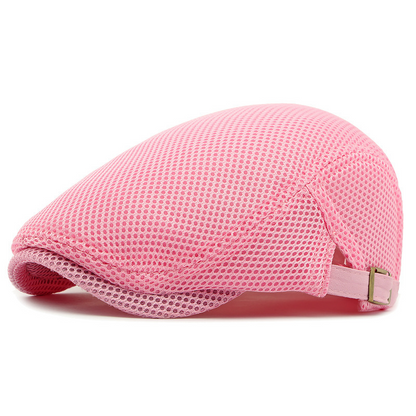 🧢 50% OFF NOW! 🌿 Breathable Flat Cap with Adjustable Strap – Mesh Fabric, Classic Ivy Style & Built-in Sweatband – All-Day Comfort ✨