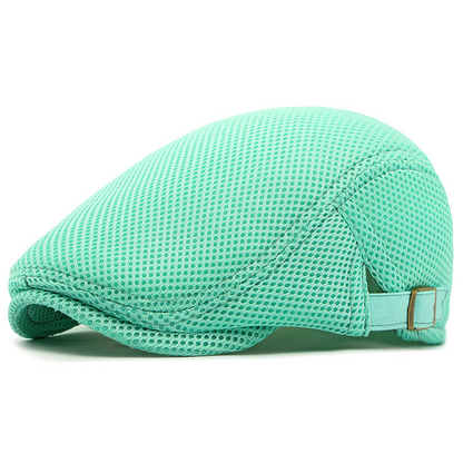 🧢 50% OFF NOW! 🌿 Breathable Flat Cap with Adjustable Strap – Mesh Fabric, Classic Ivy Style & Built-in Sweatband – All-Day Comfort ✨