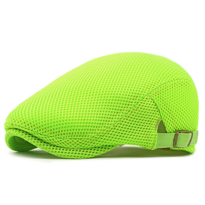 🧢 50% OFF NOW! 🌿 Breathable Flat Cap with Adjustable Strap – Mesh Fabric, Classic Ivy Style & Built-in Sweatband – All-Day Comfort ✨