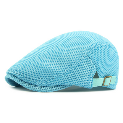 🧢 50% OFF NOW! 🌿 Breathable Flat Cap with Adjustable Strap – Mesh Fabric, Classic Ivy Style & Built-in Sweatband – All-Day Comfort ✨