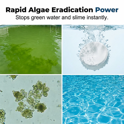 🥳2026 HOT SALE🥳💞50K+ SOLD!💧🛡️ 50% OFF! Pool Chlorinator Tablets – Overnight transformation from green to clear. Slow-dissolving, low maintenance. Gentle on skin & eyes. Your pool’s best friend. 🏖️✅