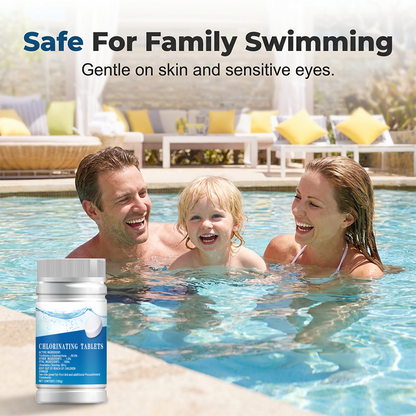 🥳2026 HOT SALE🥳💞50K+ SOLD!💧🛡️ 50% OFF! Pool Chlorinator Tablets – Overnight transformation from green to clear. Slow-dissolving, low maintenance. Gentle on skin & eyes. Your pool’s best friend. 🏖️✅