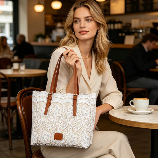 👜 50% OFF NOW! 🌸 Vintage Lace Shoulder Bag – Elegant Lace, Spacious Interior & Adjustable Strap – Perfect for Wedding, Daily & Travel ✨