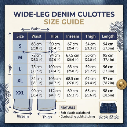 🥳SUMMER HOT SALE🥳💞50K+ SOLD!💥50% OFF! 🔥Women's Pull-On Wide-Leg Cropped Denim Jeans
