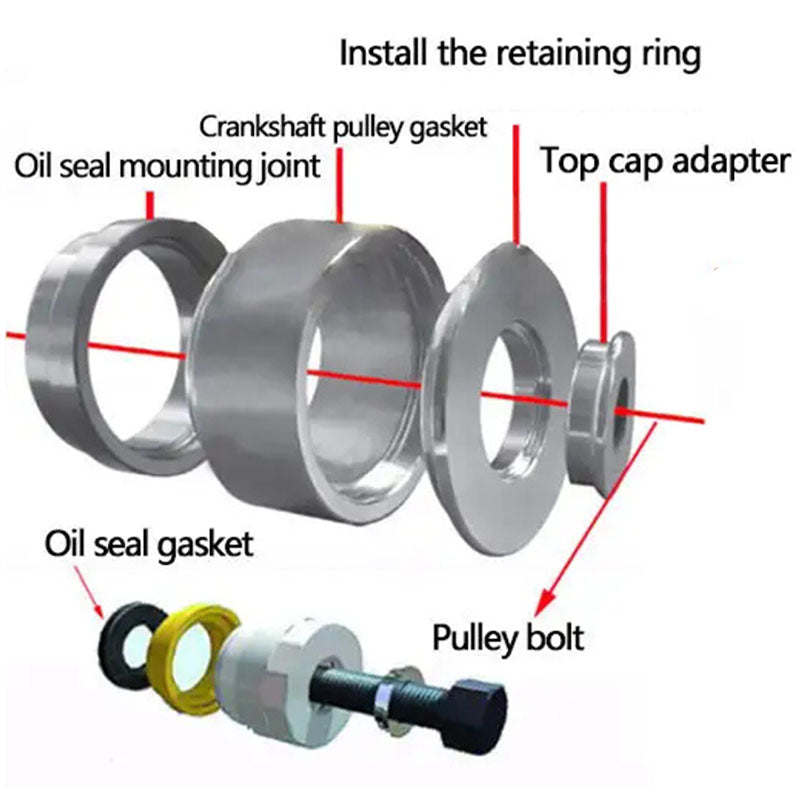 🔧 Portable Cam & Crankshaft Seal Removal Tool Kit – Easy Puller Set, No Damage, for Car & Truck Repairs, Mechanics Must-Have 🛠️🚗