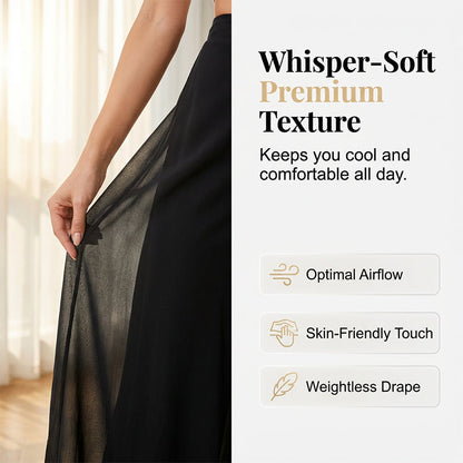 ⏰💰 50% OFF – Women's Flowing Chiffon Wide-Leg Pants – Effortless Elegance | Breathable & Flowy | Perfect for Work, Beach & Date Night 🌊✨👖