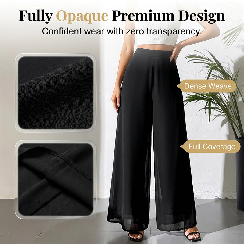 ⏰💰 50% OFF – Women's Flowing Chiffon Wide-Leg Pants – Effortless Elegance | Breathable & Flowy | Perfect for Work, Beach & Date Night 🌊✨👖