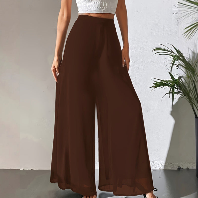 ⏰💰 50% OFF – Women's Flowing Chiffon Wide-Leg Pants – Effortless Elegance | Breathable & Flowy | Perfect for Work, Beach & Date Night 🌊✨👖