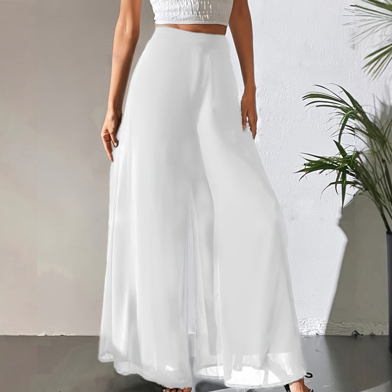 ⏰💰 50% OFF – Women's Flowing Chiffon Wide-Leg Pants – Effortless Elegance | Breathable & Flowy | Perfect for Work, Beach & Date Night 🌊✨👖
