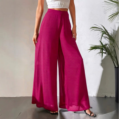 ⏰💰 50% OFF – Women's Flowing Chiffon Wide-Leg Pants – Effortless Elegance | Breathable & Flowy | Perfect for Work, Beach & Date Night 🌊✨👖