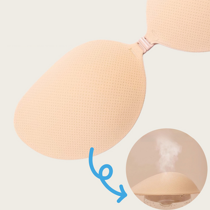🔥 50% off💎 Front Clasp Sticky Push-Up Bra | Deep Plunge Reusable Adhesive Bra Cups