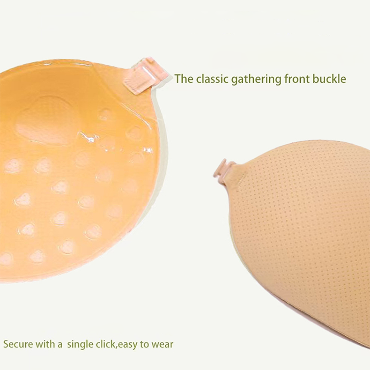 🔥 50% off💎 Front Clasp Sticky Push-Up Bra | Deep Plunge Reusable Adhesive Bra Cups