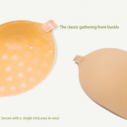 🔥 50% off💎 Front Clasp Sticky Push-Up Bra | Deep Plunge Reusable Adhesive Bra Cups