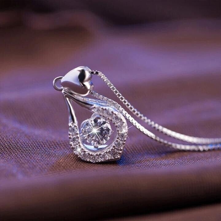 🥳2026 HOT SALE🥳💞50K+ SOLD!💥50% OFF! 🔥Twinkling Heart Waterdrop Stone Necklace