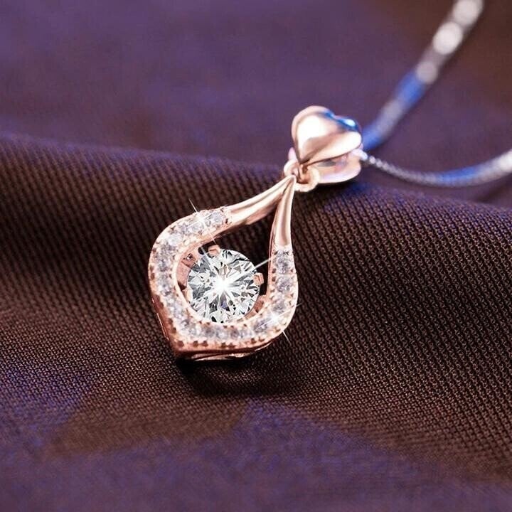 🥳2026 HOT SALE🥳💞50K+ SOLD!💥50% OFF! 🔥Twinkling Heart Waterdrop Stone Necklace