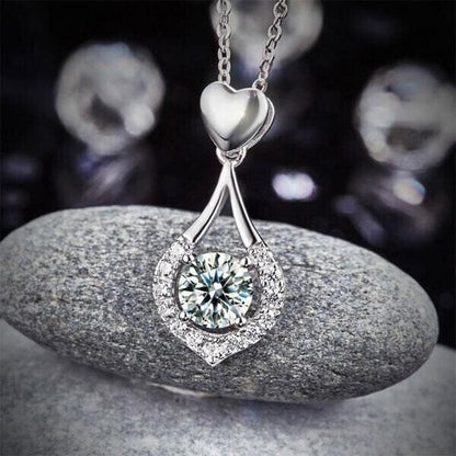 🥳2026 HOT SALE🥳💞50K+ SOLD!💥50% OFF! 🔥Twinkling Heart Waterdrop Stone Necklace