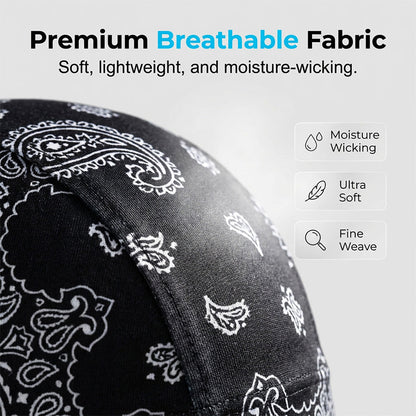 🧢 BUY 1, GET 2 FREE! 💨 Unisex Breathable Beanie – Adjustable Straps, Moisture-Wicking & Perfect for Running, Cycling & Daily Wear 🏃‍♂️