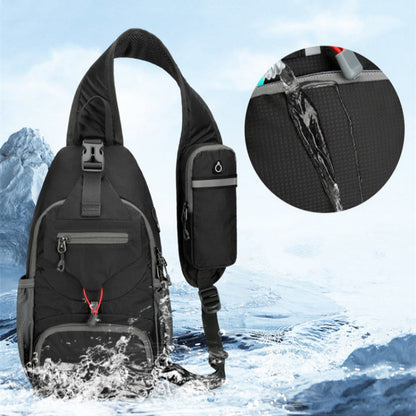 🎒 LIMITED-TIME 50% OFF! ✨ Men's Outdoor Sling Bag – Multi-Pocket, Water-Resistant, Breathable Back 🌦️