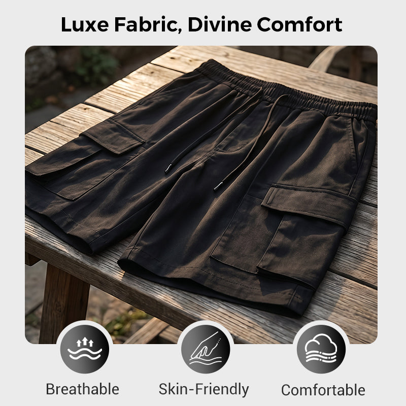 🩳50% OFF! ✨ Men's Cargo Shorts – Loose Fit, Multiple Pockets, Durable 🍂