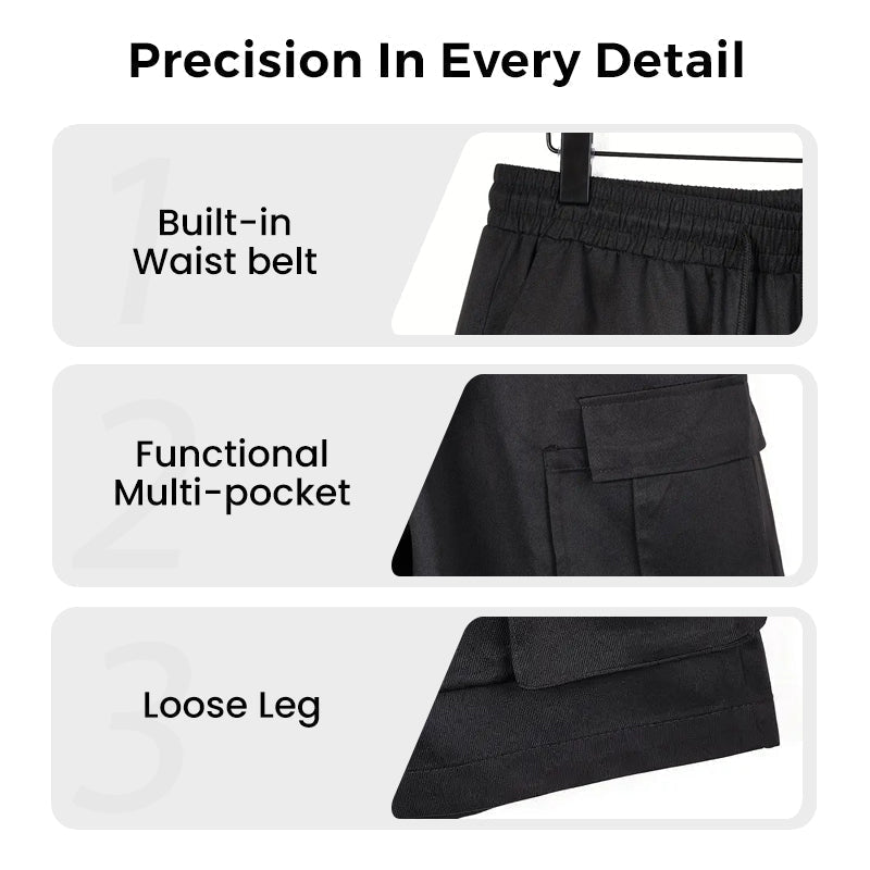 🩳50% OFF! ✨ Men's Cargo Shorts – Loose Fit, Multiple Pockets, Durable 🍂