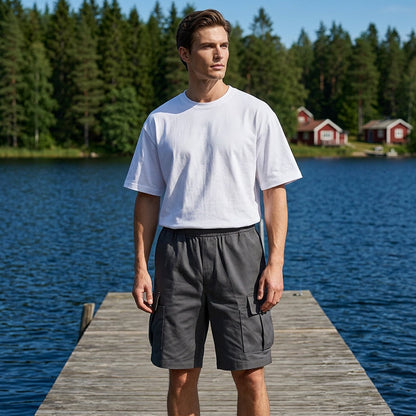 🩳50% OFF! ✨ Men's Cargo Shorts – Loose Fit, Multiple Pockets, Durable 🍂