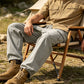 👖50% OFF! ✨ Men's Cotton Linen Cargo Pants with Drawstring Waist – Breathable, Relaxed Fit, Multi-Pocket 🏔️