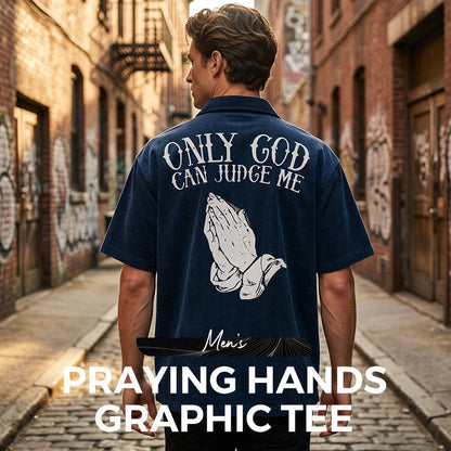 🔥2026 New Arrival ＆ Hot Sale ＆ 50％ Off🔥Men's Praying Hands Graphic Tee – Cotton, Casual, Symbolic, Versatile ✨