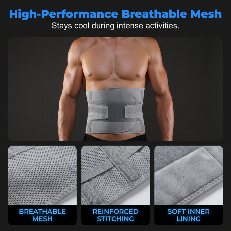 📢📢50% OFF !! 🎉 Dual-Strap Compression Back Brace with Removable Support Stays