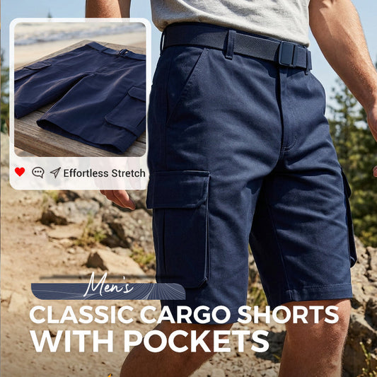 Men's Classic Cargo Shorts with Pockets