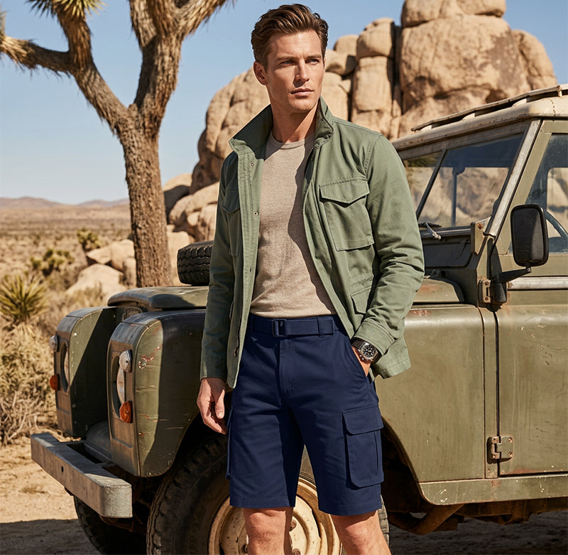 Men's Classic Cargo Shorts with Pockets