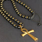 ⏰ 50% OFF – Vintage Hematite Cross Necklace | Limited Time! Adjustable Length, Heavy-Duty, Rust-Free