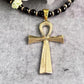 ⏰ 50% OFF – Vintage Hematite Cross Necklace | Limited Time! Adjustable Length, Heavy-Duty, Rust-Free