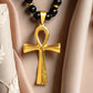 ⏰ 50% OFF – Vintage Hematite Cross Necklace | Limited Time! Adjustable Length, Heavy-Duty, Rust-Free