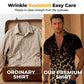 Men's Short Sleeve Leopard Print Button Down Shirt