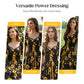 👗 50% OFF NOW!🌸 Women's Print Puff Sleeve Dress – Floral Mini Dress – Square Neck & Ruffle Hem – Summer Casual Party Sundress 🌿