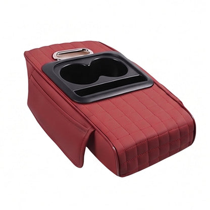 🔥50% off!🚗🥤5-in-1 Car Armrest Cushion – Centre Console Box with Tissue Holder, Cup Holder & Storage Pockets