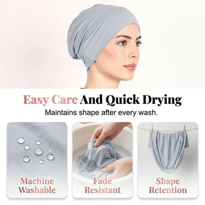⏳Limited-time 50% off⏰Soft Stretch Turban Cap for Women👒