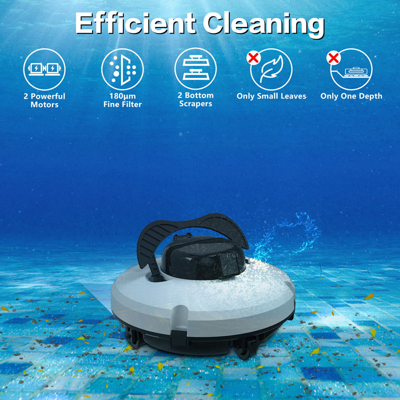 🤖 Hot Sale ＆ 57％ Off 🔥 Cordless Pool Cleaning Robot – Smart navigation, powerful suction & one‑touch start. Easy‑empty filter basket. Your sparkling pool awaits! ✨🏊