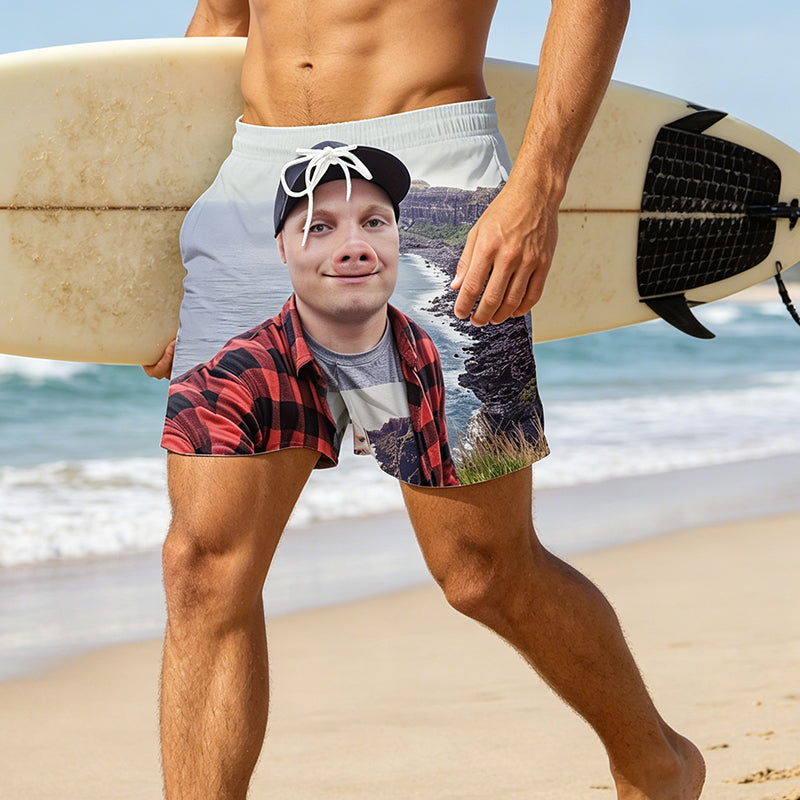 Men's Funny 3D Printed Beach Shorts