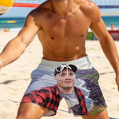 Men's Funny 3D Printed Beach Shorts