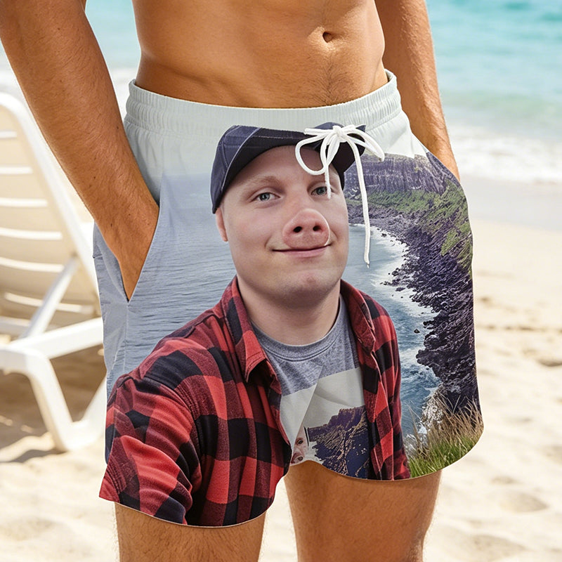 Men's Funny 3D Printed Beach Shorts